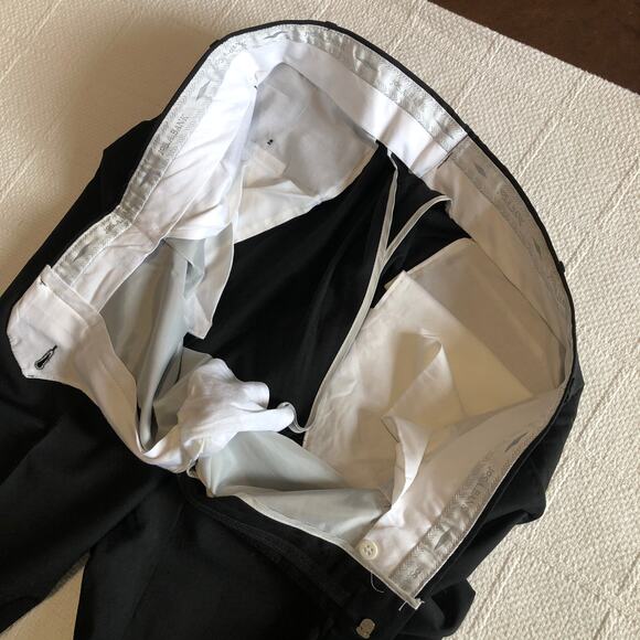 Joseph by Jos A Bank 3-Piece 100% Wool Suit 44 Short Black Rare Made Mexico 90s - Picture 13 of 16